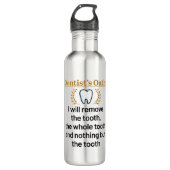 Dentist's Oath Funny DDS Afstuderen Gift Waterfles (Voorkant)