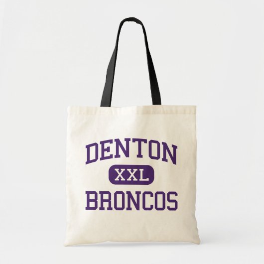 Denton - Broncos - High School - Denton Texas Tote Bag (Voorkant)