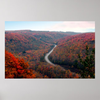 Denton Hill S curve Highway Poster