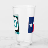Denton, Texas en US 380, Pint Glass Glas (Links)