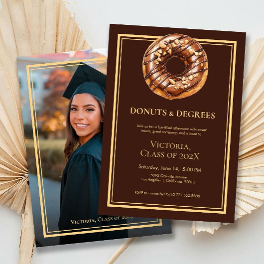 Dents et diplôme Photo Graduation Invitation