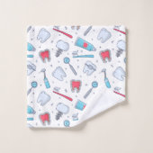 Dents et outils Motif dentaire (Gant de toilette)