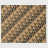 Dents occidentales de papier d'emballage cadeau (Plat)