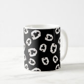 Dents Vampire en plastique - Mug de café noir (Devant droit)