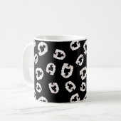 Dents Vampire en plastique - Mug de café noir (Devant gauche)