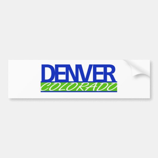 Denve Colorado Bumpersticker (Voorkant)
