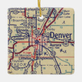 Denver 1948  kaart keramisch ornament (Voorkant)