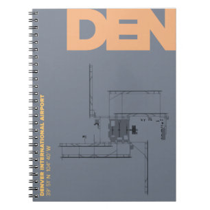 Denver Airport (DEN) Diagram Notitieboek