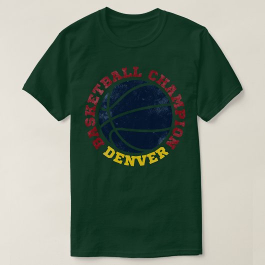 Denver Basketbal Kampioen T-shirt (Design voorkant)