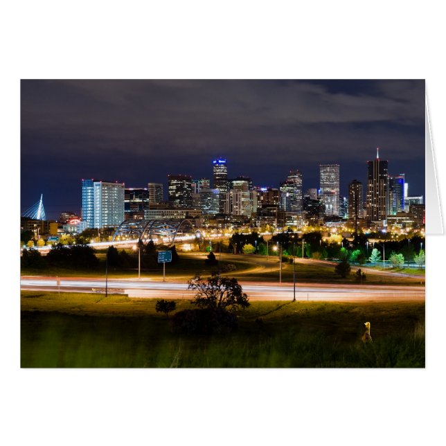 Denver bij nachtkaartje (Voorkant Horizontaal)