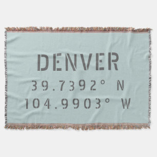 Denver Breedtegraad Lengtegraad Deken