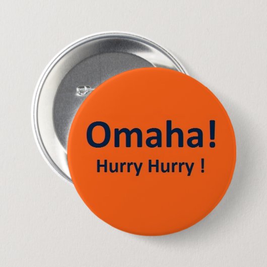 Denver Broncos Peyton Manning Omaha Button (Voorkant /achterkant)