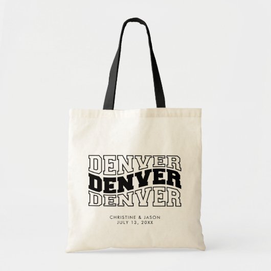 Denver bruiloft welkom tote bag (Voorkant)