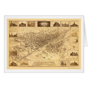 Denver, carte panoramique de Co - 1881