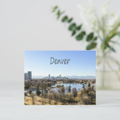 Denver City en Mountains Colorado Briefkaart (Staand voorkant)