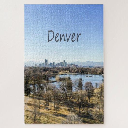 Denver City en Mountains Colorado Legpuzzel (Verticaal)