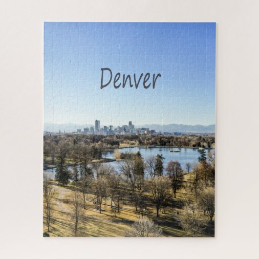 Denver City en Mountains Colorado Legpuzzel (Verticaal)