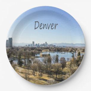Denver City en Mountains Colorado Papieren Bordje