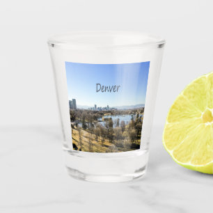 Denver City en Mountains Colorado Shot Glas