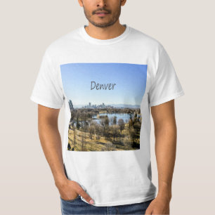 Denver City en Mountains Colorado T-shirt