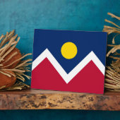 Denver City Flag, plaque colorado (Côté)
