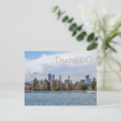 denver city skyline in colorado briefkaart (Staand voorkant)
