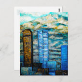 Denver Cityscape, Peinture par carte postale (Devant / Derrière)