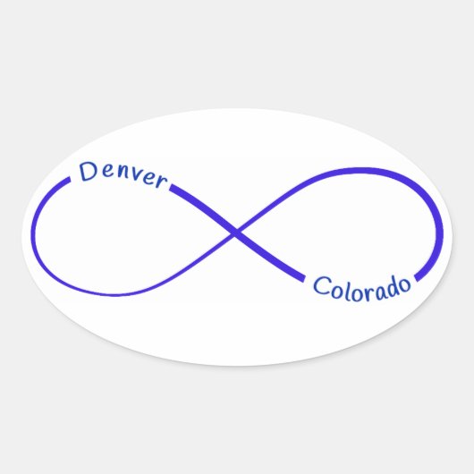 Denver CO infinity Sticker (Voorkant)