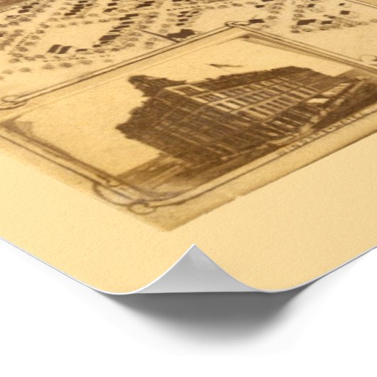 Denver, CO Panoramic Map - 1881 Poster (Hoek)