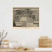 Denver, CO Panoramic Map - 1907 Poster (Keuken)