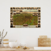 Denver, CO Panoramic Map - 1908 Poster (Keuken)