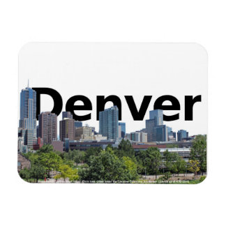 Denver CO Skyline met Denver in de lucht Magneet