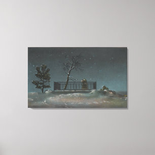 Denver, CO - Uitzicht van Buffalo Bill's Grave Canvas Afdruk