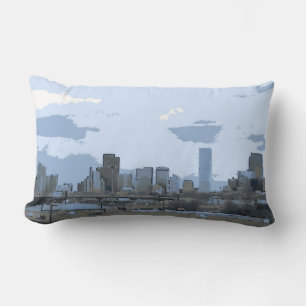 Denver Colorado artistieke skyline gooit kussens