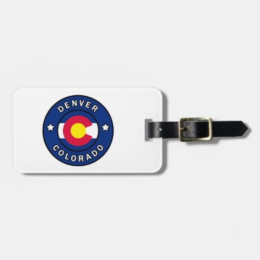 Denver Colorado Bagagelabel (Voorkant horizontaal)