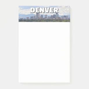 Denver Colorado binnenstad skyline en bergen Post-it® Notes