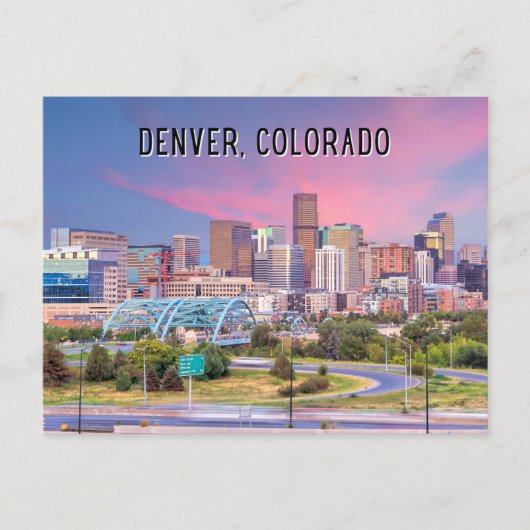 Denver, Colorado Briefkaart (Voorkant)