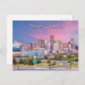 Denver Colorado Briefkaart (Voorkant / Achterkant)