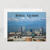 Denver Colorado Briefkaart voor reizen (Voorkant / Achterkant)