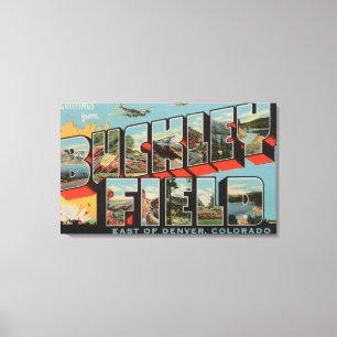 Denver, Colorado - Buckley Field Canvas Afdruk