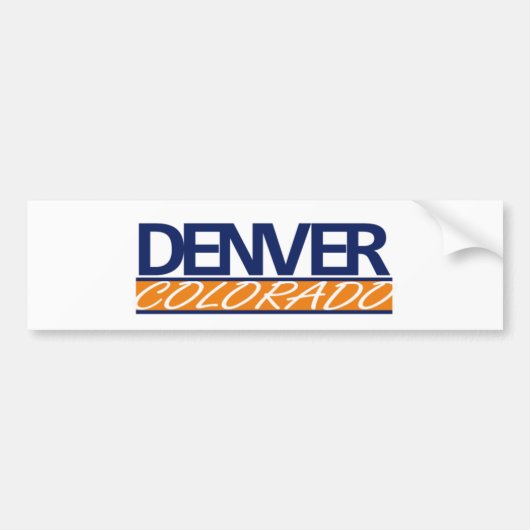 Denver Colorado Bumpersticker (Voorkant)