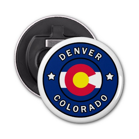 Denver Colorado Button Flesopener (Voorkant)