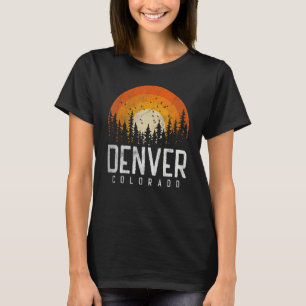 Denver Colorado CO Retro Style 70-80 T-shirt