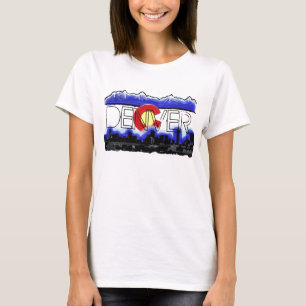 Denver Colorado damskyline T-shirt