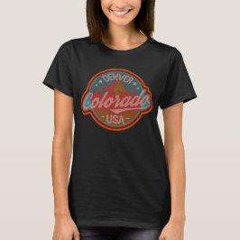 Denver colorado emblem logo t-shirt
