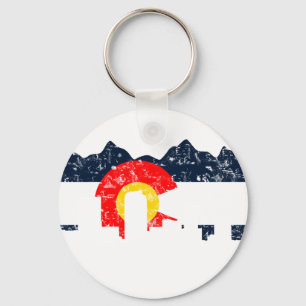 Denver Colorado Flag Sleutelhanger