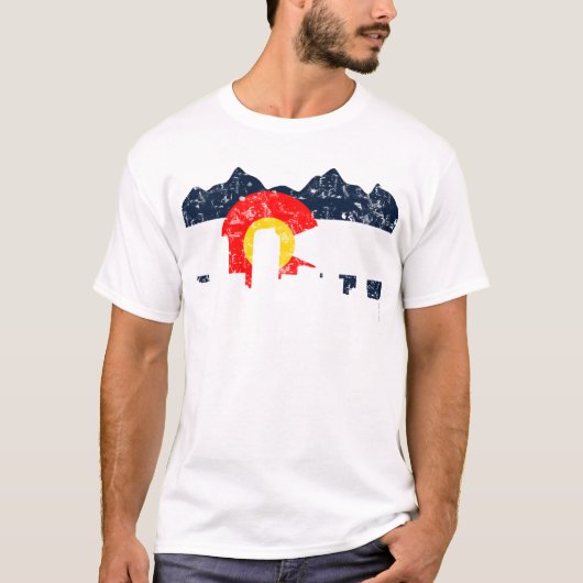 Denver Colorado Flag T-shirt (Voorkant)