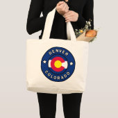 Denver Colorado Grote Tote Bag (Voorkant (product))