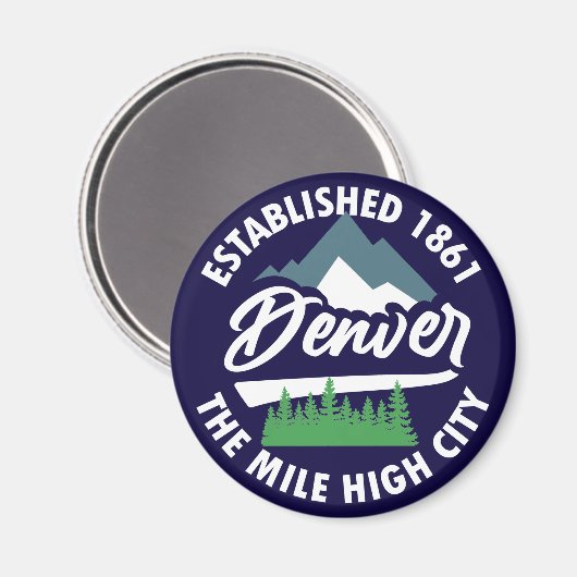 Denver, Colorado Magneet (Voorkant / Achterkant)
