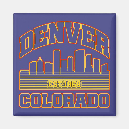 Denver, Colorado Magneet (Voorkant)